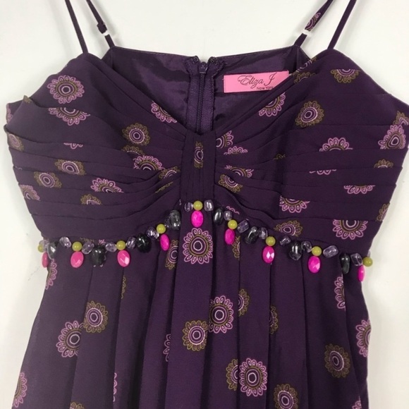ELIZA J Floral Maxi Dress Purple - Picture 5 of 10